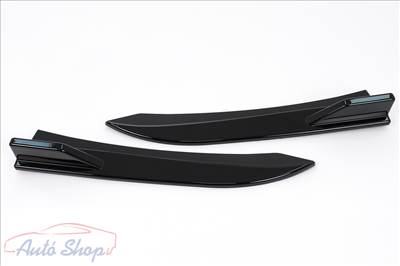 BMW F30 F31 Hátsó lökhárító spoilerek, oldalsó spoiler , légterelő BMW 3-as széria F30 F31 (2011-2019) fényes fekete színben