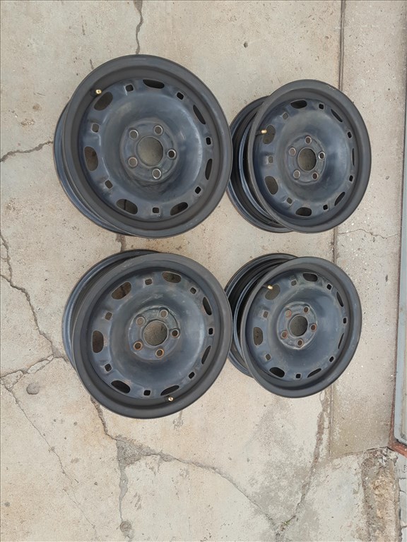  5x100 lyukosztású 5JJ 14" használt (gyári felni) lemezfelni 9. kép