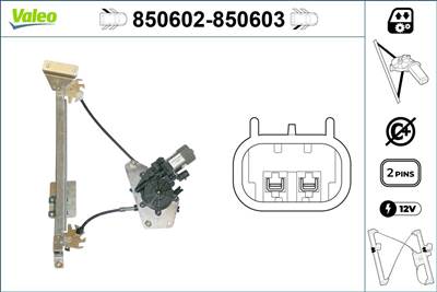ablakemelő VALEO 850602 for CITROËN