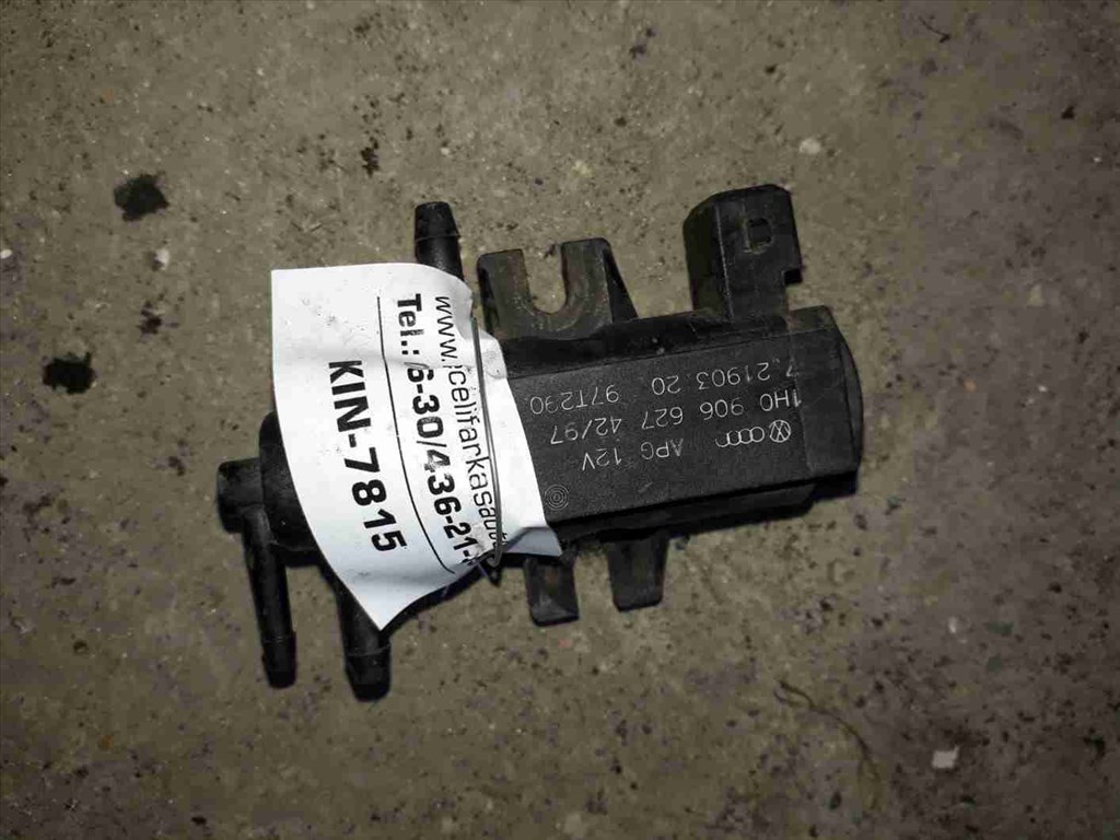 Volkswagen Passat B5 96-05 Turbónyomás Szabályozó Szelep 1H0 906 627 1. kép