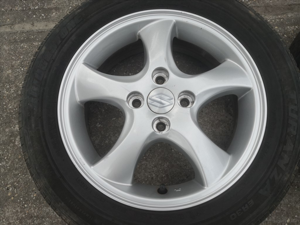 Suzuki 15-ös gyári alufelnik 4x100-as lyukosztású  3. kép
