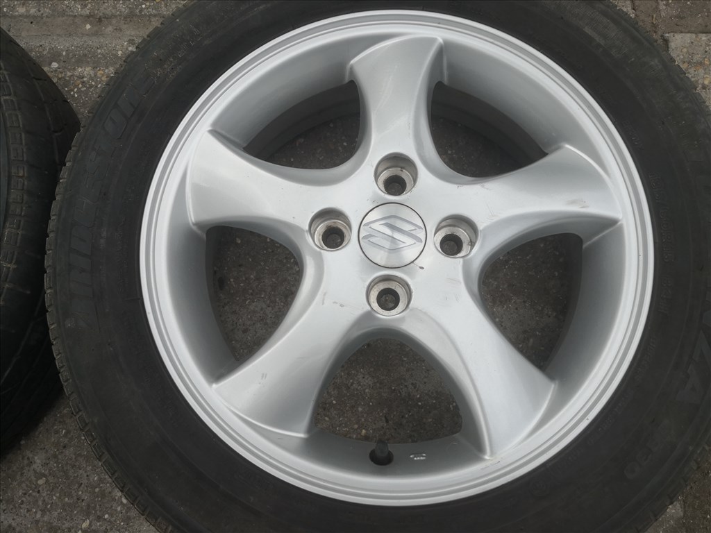 Suzuki 15-ös gyári alufelnik 4x100-as lyukosztású  4. kép