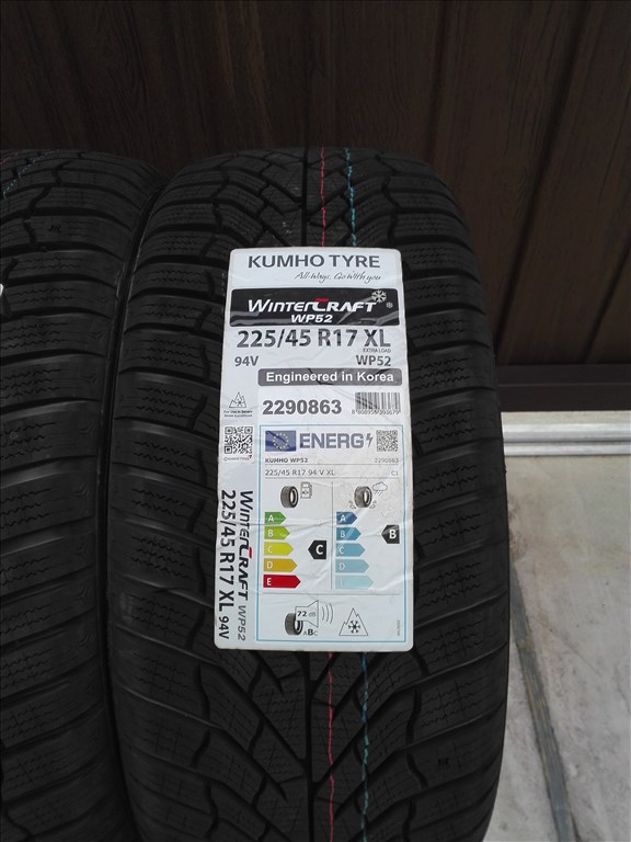225/45R17 ÚJ Kumho téli gumi garnitúra 225/45 r17 3. kép
