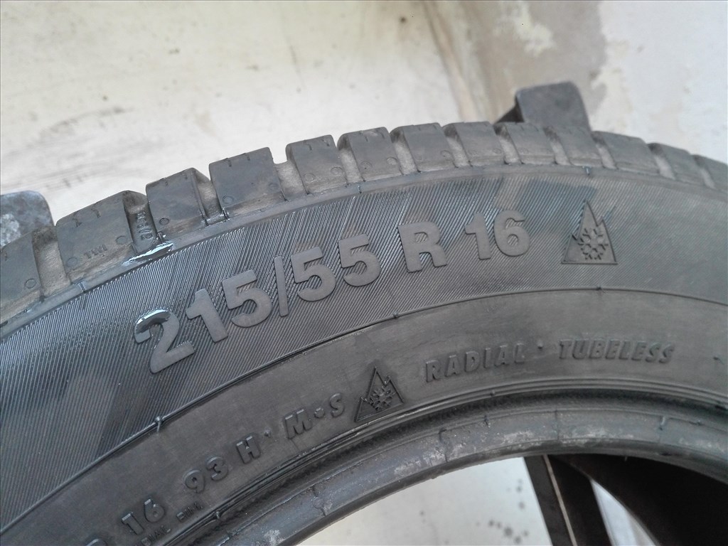 215/55R16 Continental téli gumi 2db 215/55 r16 7. kép