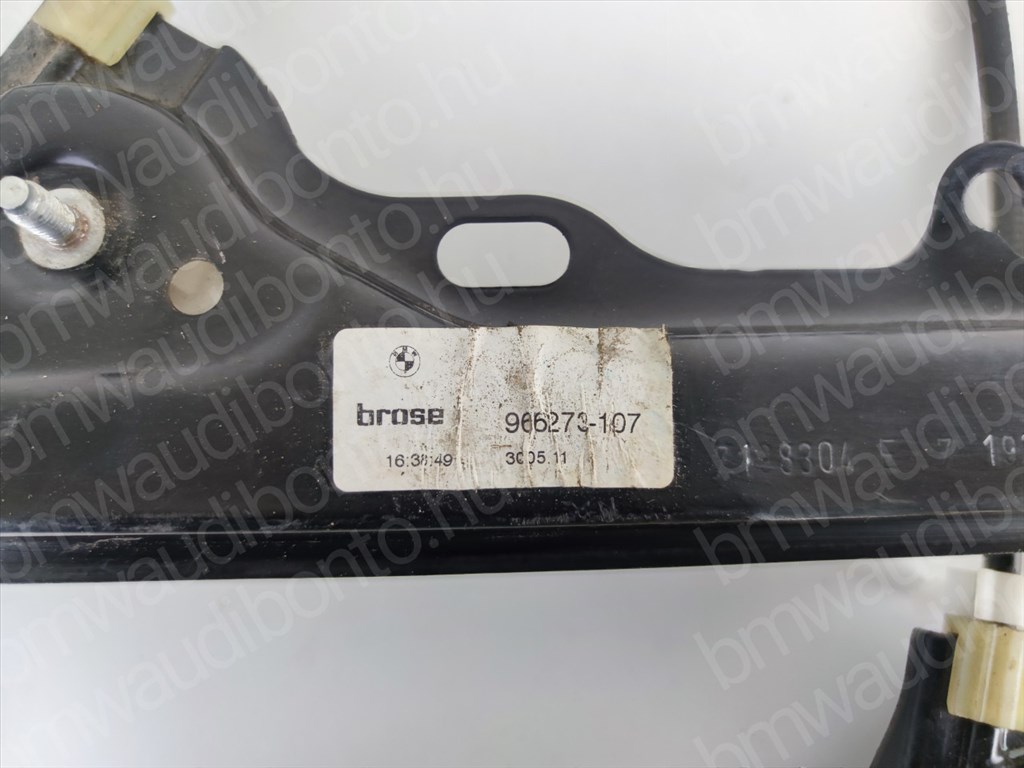 BMW Z4 Roadster (E89) Jobb első ajtó ablakemelő szerkezet (elektromos) (7198304, 51337198304) 2. kép