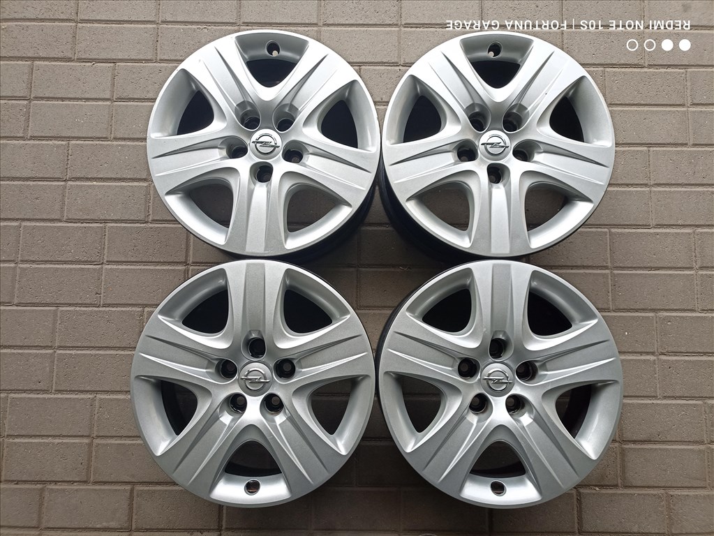 5x120 17" Opel használt lemezfelni garnitúra+dísztárcsa  (641) 1. kép