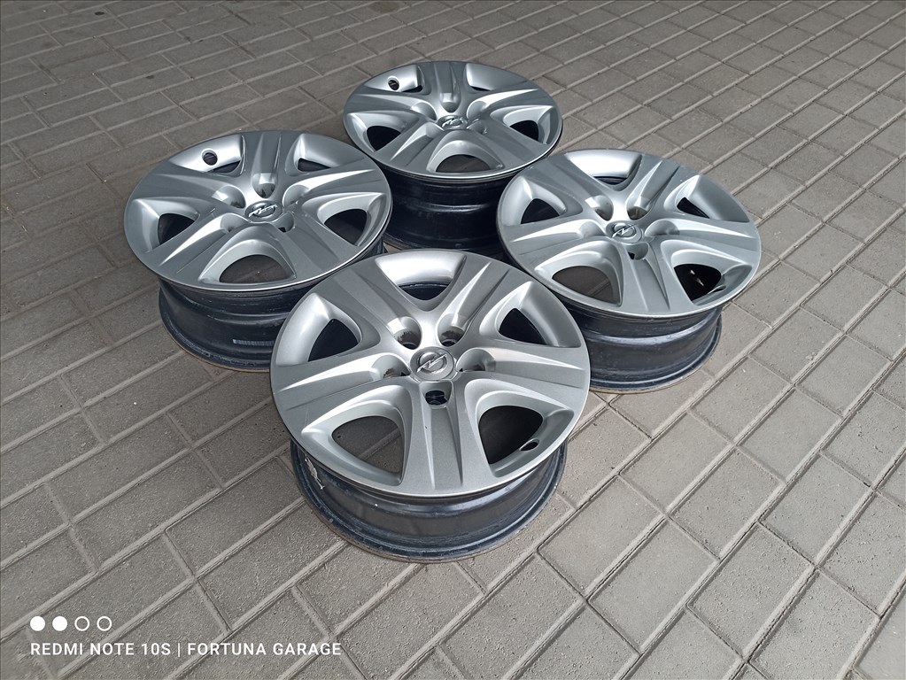 5x120 17" Opel használt lemezfelni garnitúra+dísztárcsa  (641) 2. kép