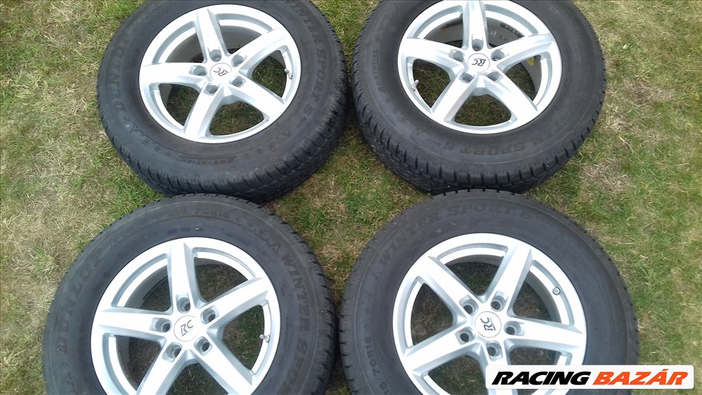  5x114.3 osztású 16" alufelni, 215/70 téli gumi Sportage Tucson Outlander 4007 4008 C-Crosser stb. 1. kép