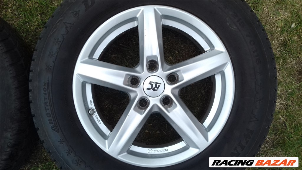  5x114.3 osztású 16" alufelni, 215/70 téli gumi Sportage Tucson Outlander 4007 4008 C-Crosser stb. 5. kép