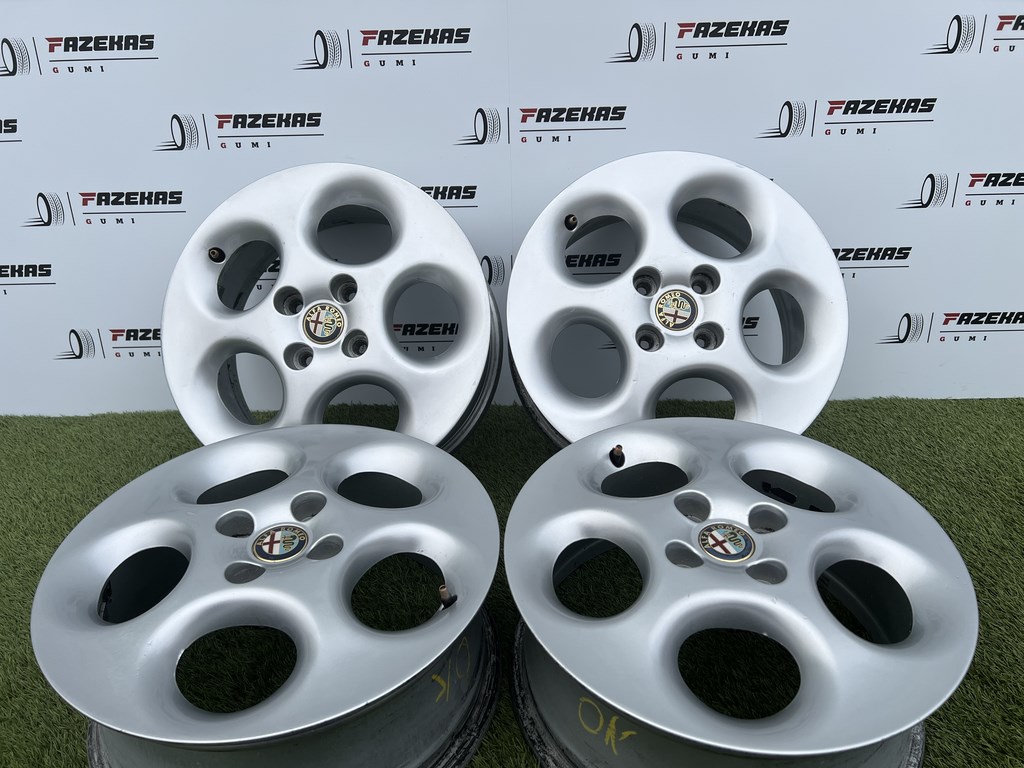 4x98 15" Alfa Romeo gyári alufelni 6Jx15h2 ET49,5 1. kép