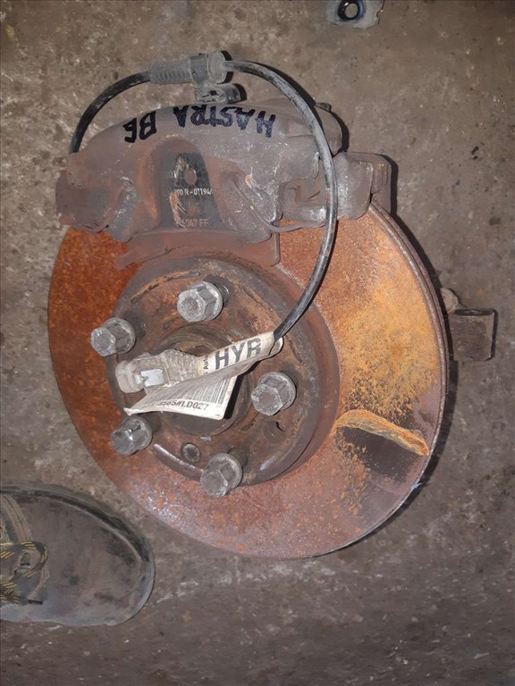 Opel Astra H Bal Elsõ Csonkállvány Kerékaggyal  Féknyereg  ABS Jeladó 13118565 1. kép