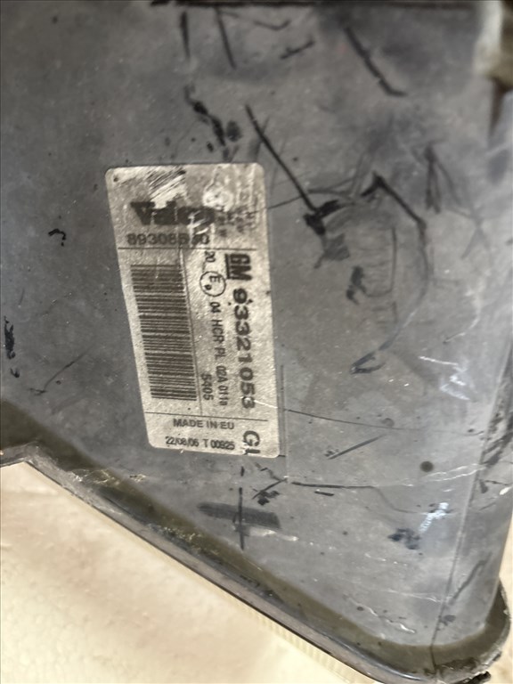 14162 Opel Meriva A Jobb első Lámpa Fényszóró 93321053 5. kép