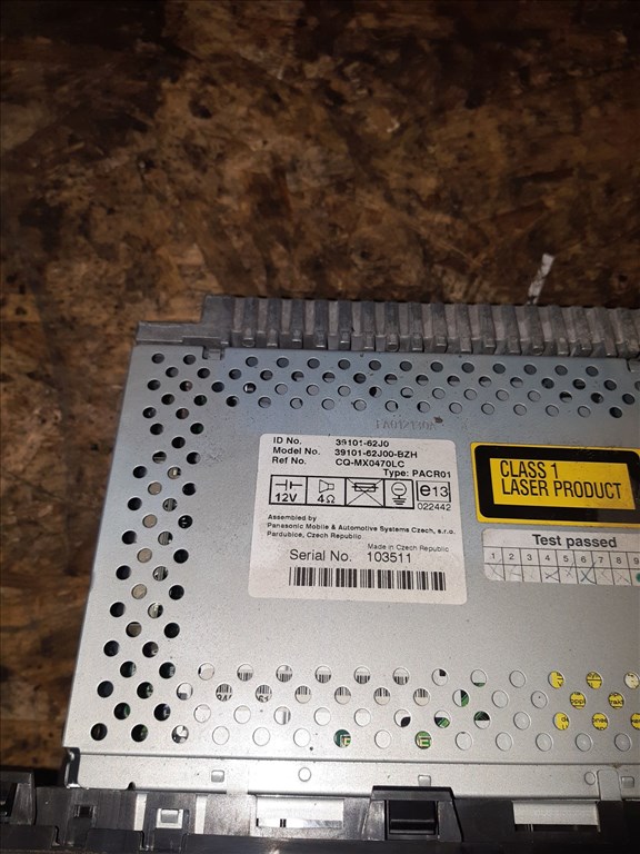 Suzuki Swift III 04-10 Rádiós CD Lejátszó 39101-62J0 2. kép