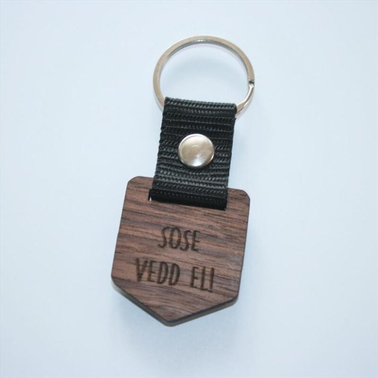 Egyedi kulcstartó "Sose Vedd El!" felirattal 1. kép