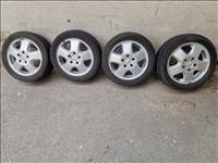  15" újszerű (gyári felni) alufelni, rajta 195/50 használt nyári gumi gumi 