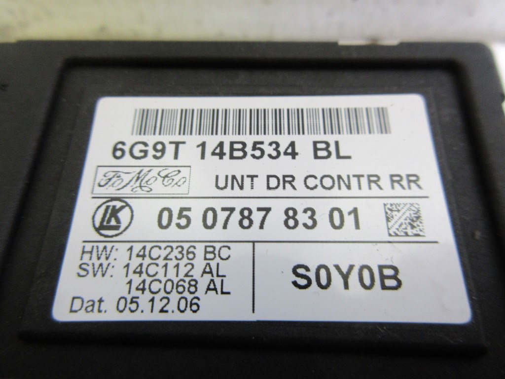 Ford S-max bal hátsó ajtó elektronika 6G9T14B534BL 2. kép