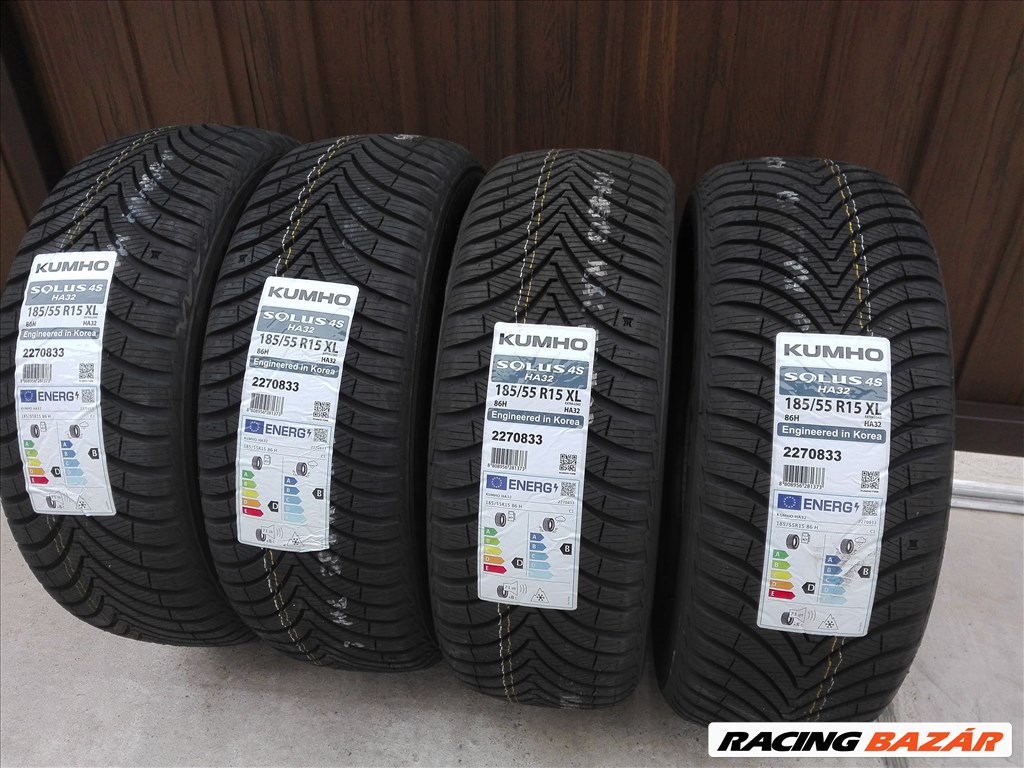 185/55R15 ÚJ Kumho négyévszakos gumi garnitúra 185/55 r15 1. kép