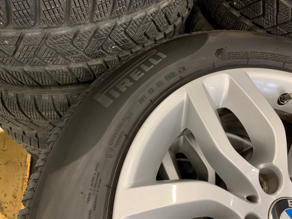 17" gyári style 305 alufelni 225/60 Pirelli téli kerék garnitúra BMW F25 F26 X3 X4 3. kép