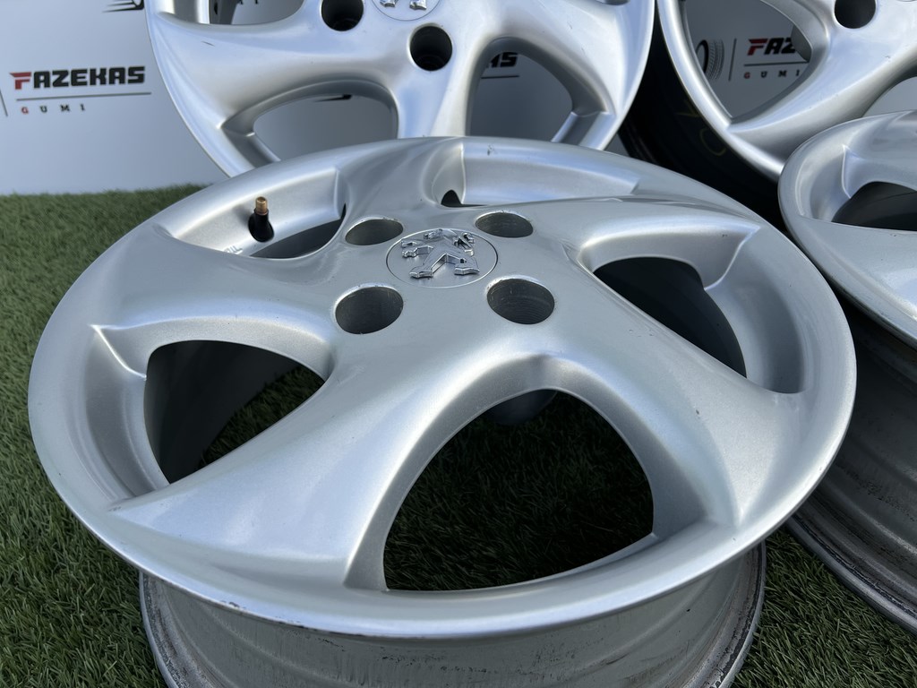 4x108 15" Peugeot gyári alufelni 6Jx15h2 ET28 2. kép