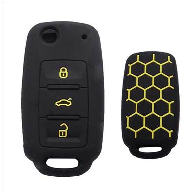 VW kulcs szilikon tok 3 gombos
