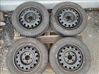 Hyundai I30 15" használt (gyári felni) lemezfelni, rajta 185/65r15 használt téli gumi