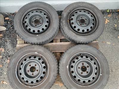 Hyundai I30 15" használt (gyári felni) lemezfelni, rajta 185/65r15 használt téli gumi