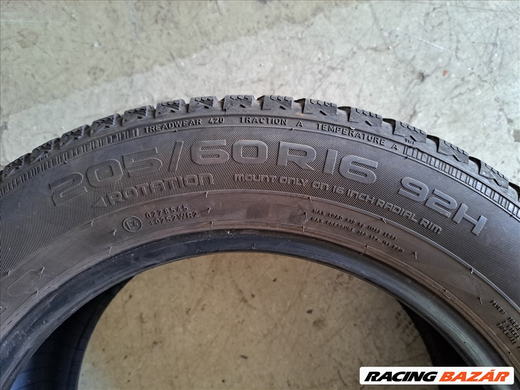 4db 205/60 R16 Nokian WR D4 Téli gumi eladó!!! (DOT2017) ára! 7500Ft/db 7. kép