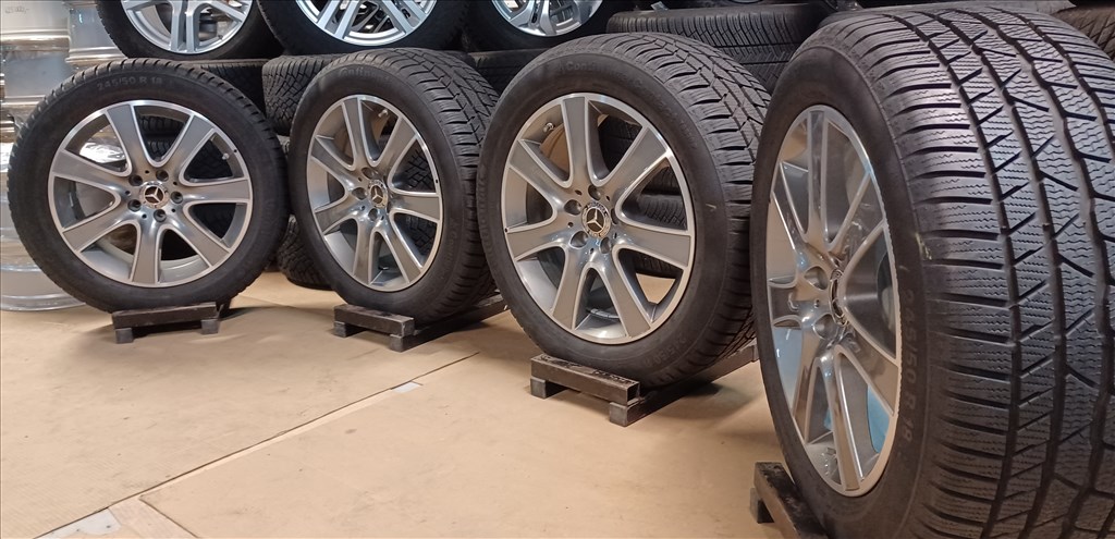 Mercedes W222 S klasse 5x112 8x18 245/50 R18 téli gumikkal 4db.8mm 8. kép
