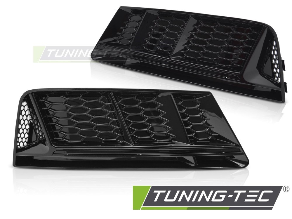 AUDI A4 B9 (15-19) FÉNYES FEKETE Tuning-Tec Lökhárító rács 1. kép