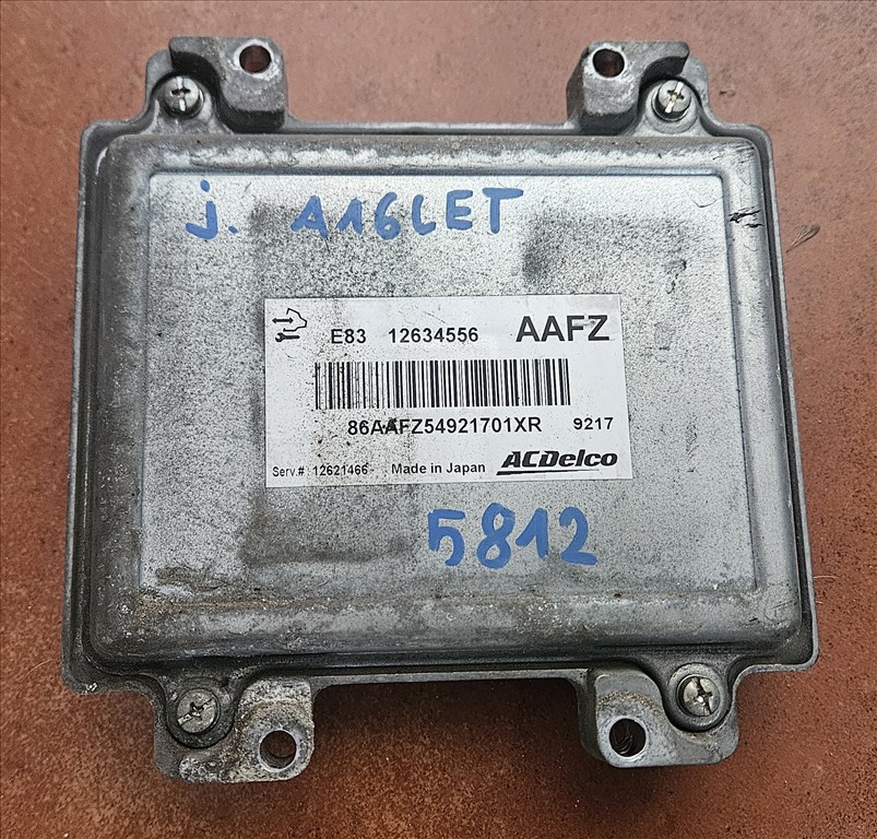 Opel Astra J 1.6 Turbo Motorvezérlő A16let AAFZ 12634556 2. kép