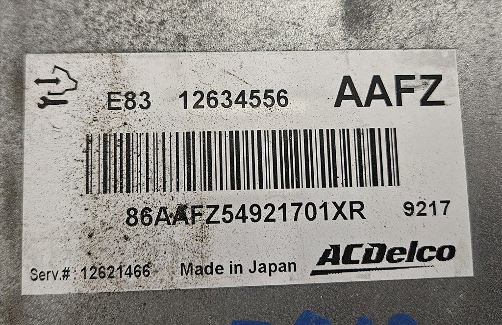 Opel Astra J 1.6 Turbo Motorvezérlő A16let AAFZ 12634556 3. kép