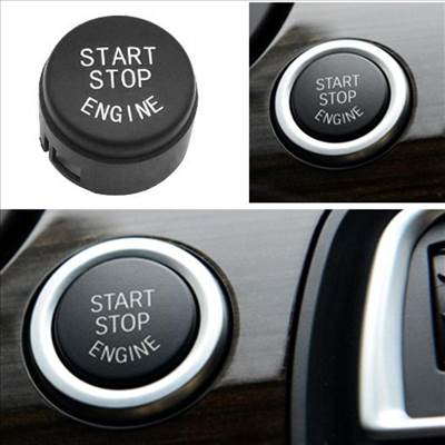 BMW F01/F02/F10/F11/F06/F12/F13 Start-Stop, indító gomb - fekete