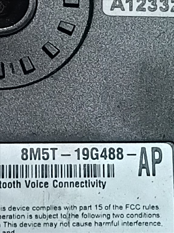 Ford Focus Mk3, Ford Fiesta Mk6, Ford C-Max Mk2,  Mondeo Mk4, C-Max Mk1 Bluetooth 8M5T-19G488-AP 2. kép