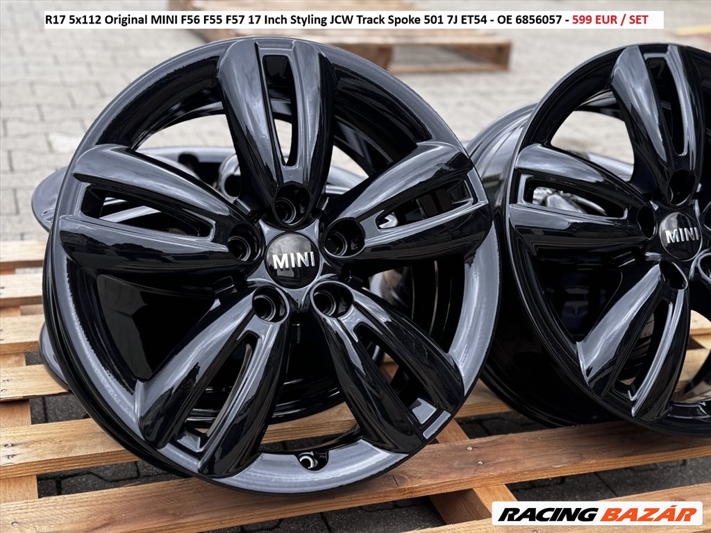 R17 5x112 Original MINI F56 F55 F57 Styling JCW Track Spoke 501 7J ET54 gyári alufelnik felnik 1. kép