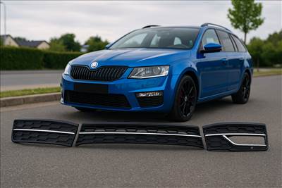 Skoda Octavia III alsó lökhárító rács, alsó hűtőmaszk  5e0853677m