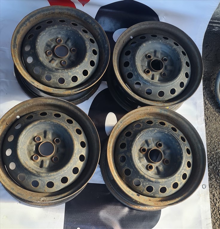  4x100 lyukosztású 5,5J 14" használt (gyári felni) lemezfelni 2. kép