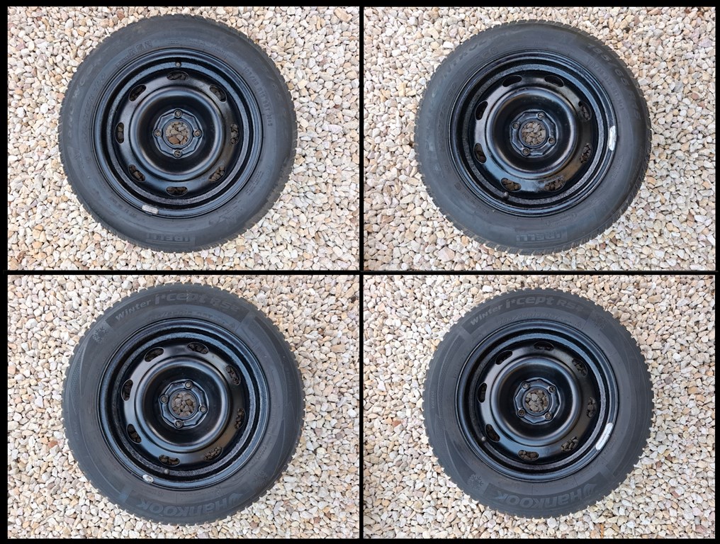  4x108 lyukosztású 15" lemezfelnik 185/65 Pirelli és Hankook téli gumikkal eladó! 5. kép
