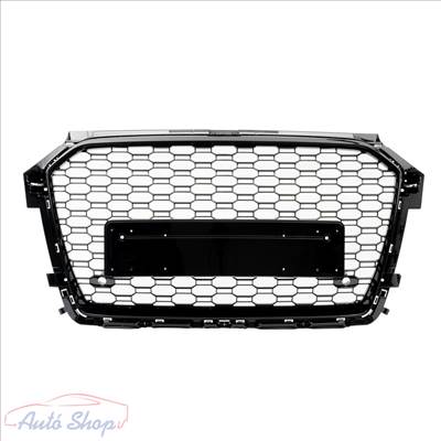 Audi A1 8X, 2015-2018 lakkozott fekete RS stílusú hűtőrács Minőségi termék