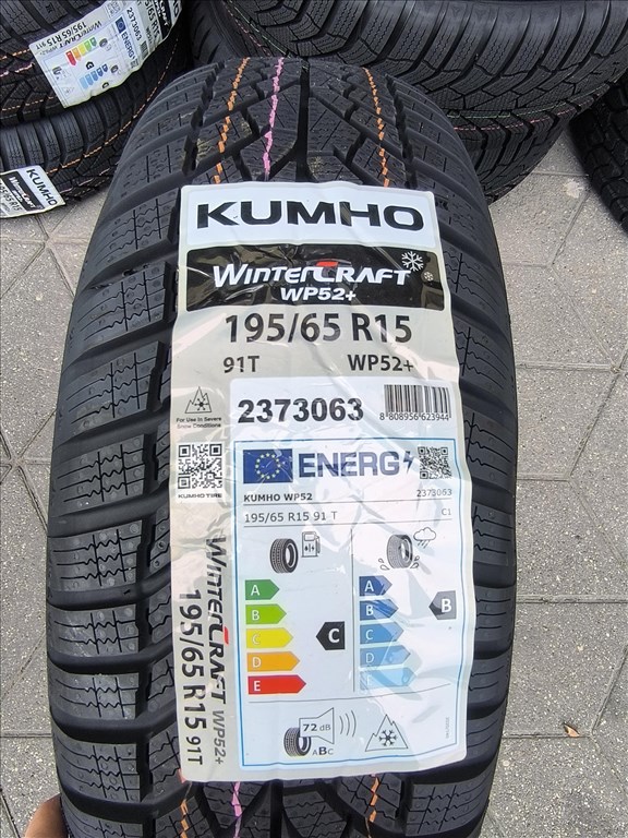 195/65R15 ÚJ Kumho téli gumi garnitúra 195/65 R15 3. kép