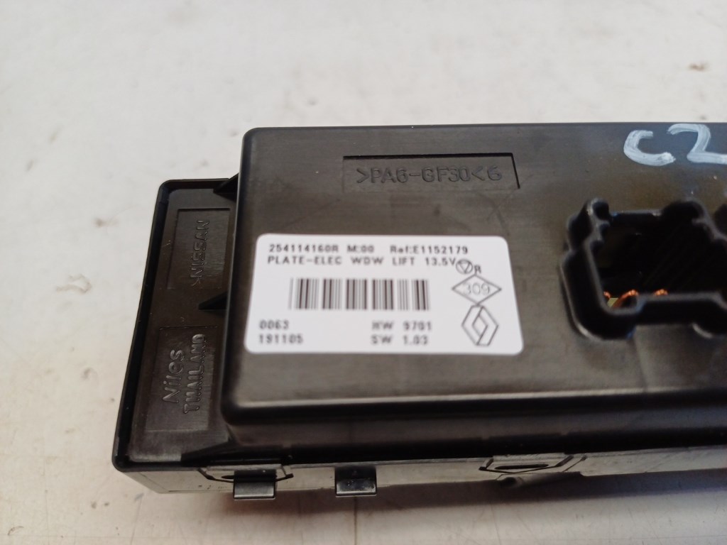 Renault Koleos (HC) bal elsõ ablakemelõ kapcsoló 254114160R 3. kép