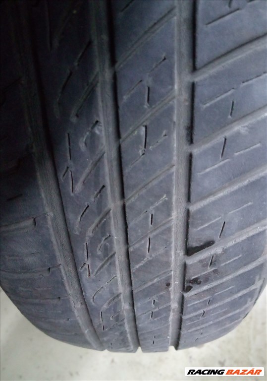  4x100 lyukosztású 14" használt lemezfelni, rajta 165/70 használt Barum nyári gumi  3. kép