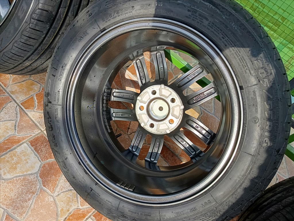  MAM RS3 grafit alufelni, 5x108, 7x16, et45 + 30km-es Debica 205/55 r16 6. kép