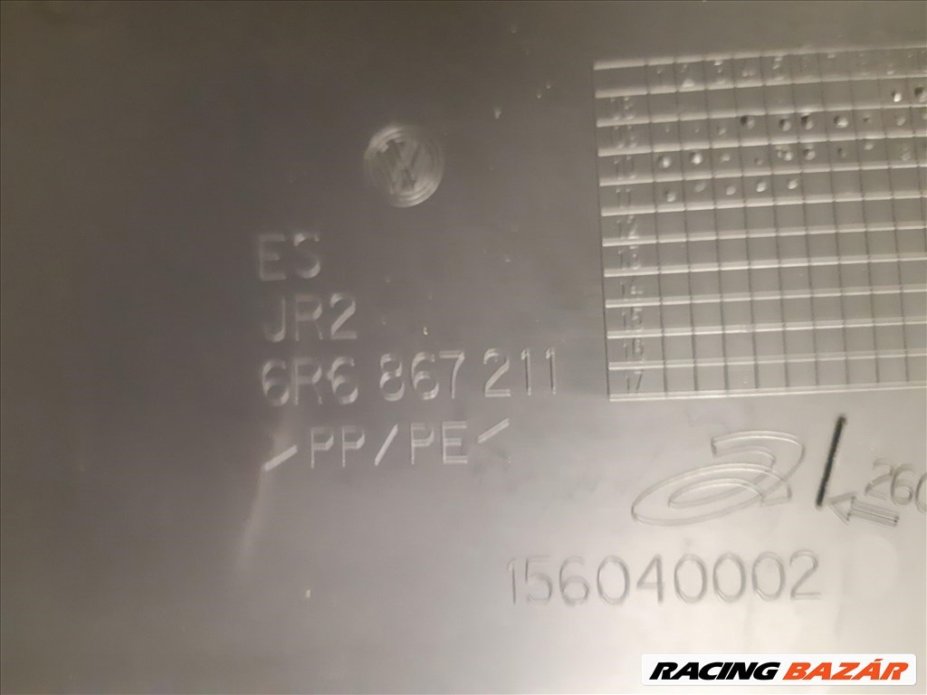 Volkswagen Polo VI bal hátsó ajtókárpit  6r6867211 9. kép