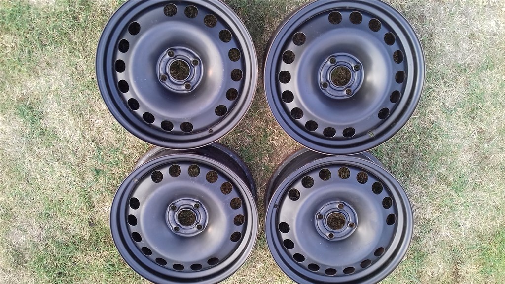  4x100 lyukosztású 6,5JJ 16" használt GM (gyári felni) lemezfelni Opel Chevrolet 1. kép