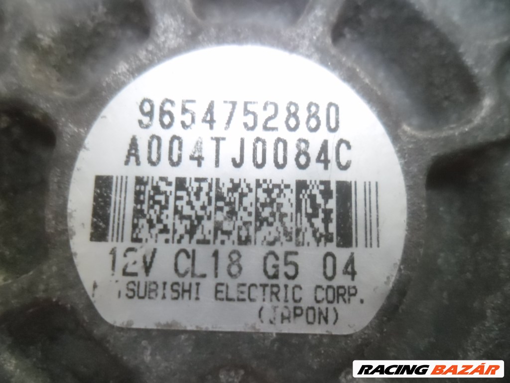 Citroen C5 I, C4, Peugeot 407 2.0 hdi generátor 9654752880 a004tj0084c 2. kép