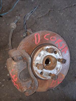 Opel Corsa D Bal Első Csonkállvány Kerékaggyal  Féknyereg  ABS Jeladó