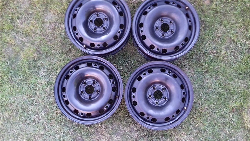  5x100 lyukosztású 6J 15" használt (gyári felni) lemezfelni Vw Skoda Seat 1. kép