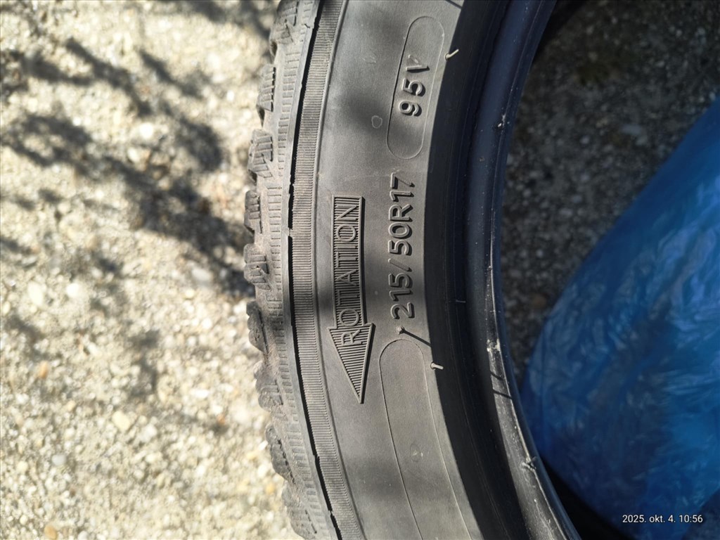  215/5017" használt Michelin téli gumi gumi 2. kép