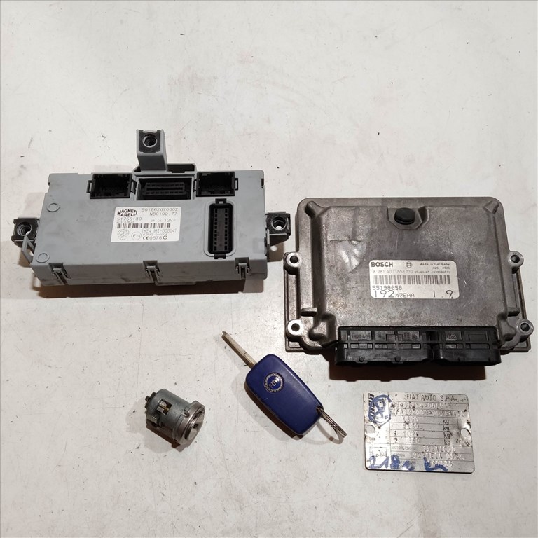 72472 Fiat Stilo 1,9 8v Diesel 115 Le motorvezérlő szett 0281011553 , 55198058 , 51755130 1. kép