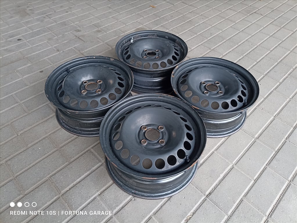 4x100 15" Opel használt lemezfelni garnitúra+TPMS (645) 2. kép